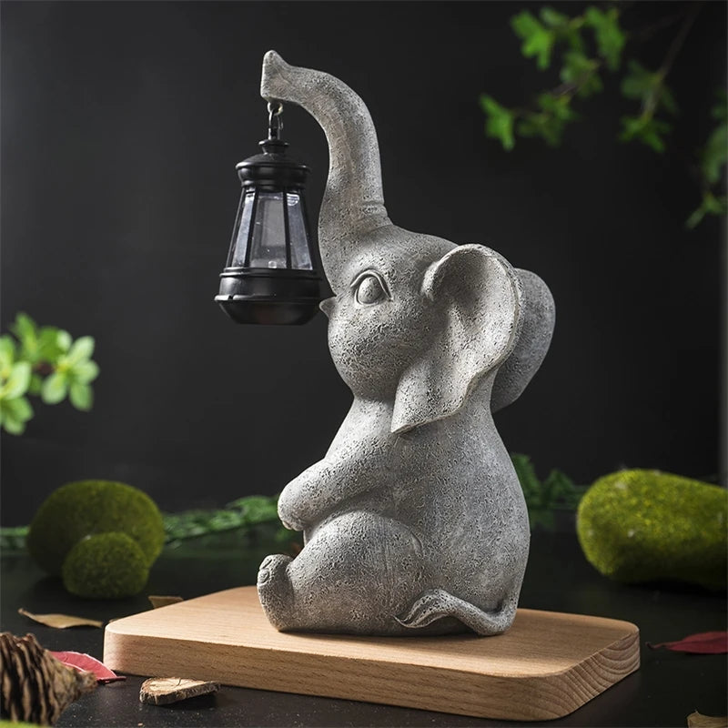 Elephant Resin Outdoor Garden Ornament Patio Yard Table Decor For Party Centerpiece Gift For All Ages Vue