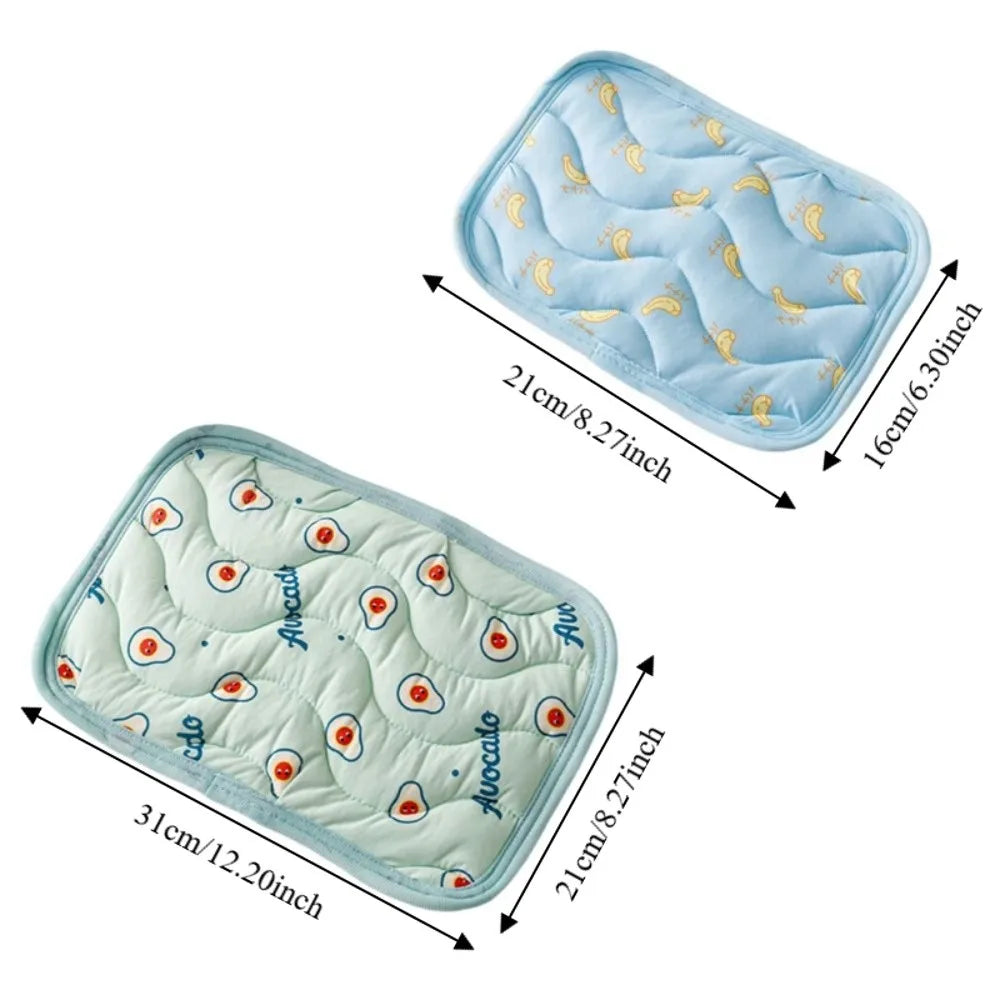 Soft Mini Pet Ice Mat Cartoon Breathable Hamster Cooling Mat Heat Dissipation Durable Small Pet Cooling Pad Small Pet Vue
