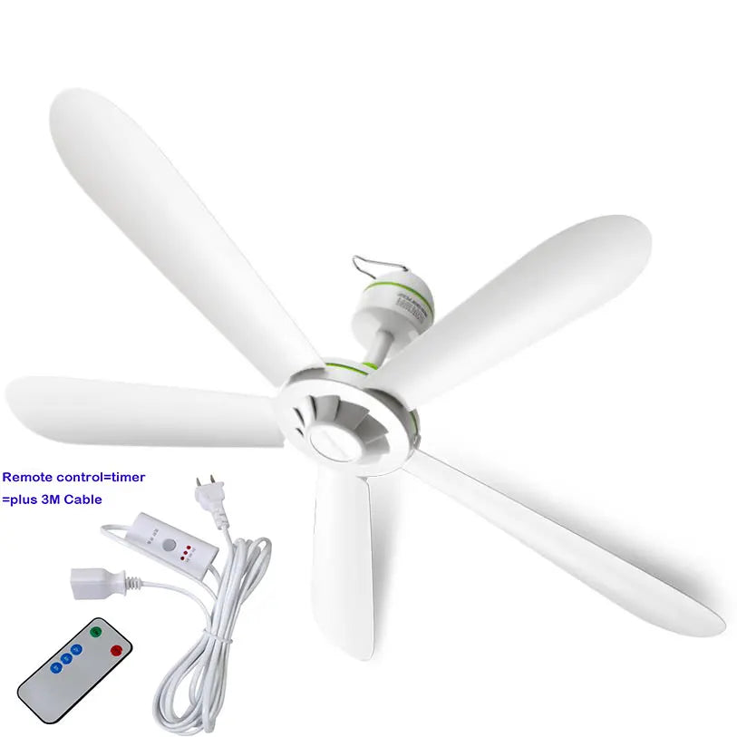 27.5" Mini Ceiling Fan 20W 5-Blade with Remote & Timer Mini Ceiling Fan Vue fan remote control China Mainland