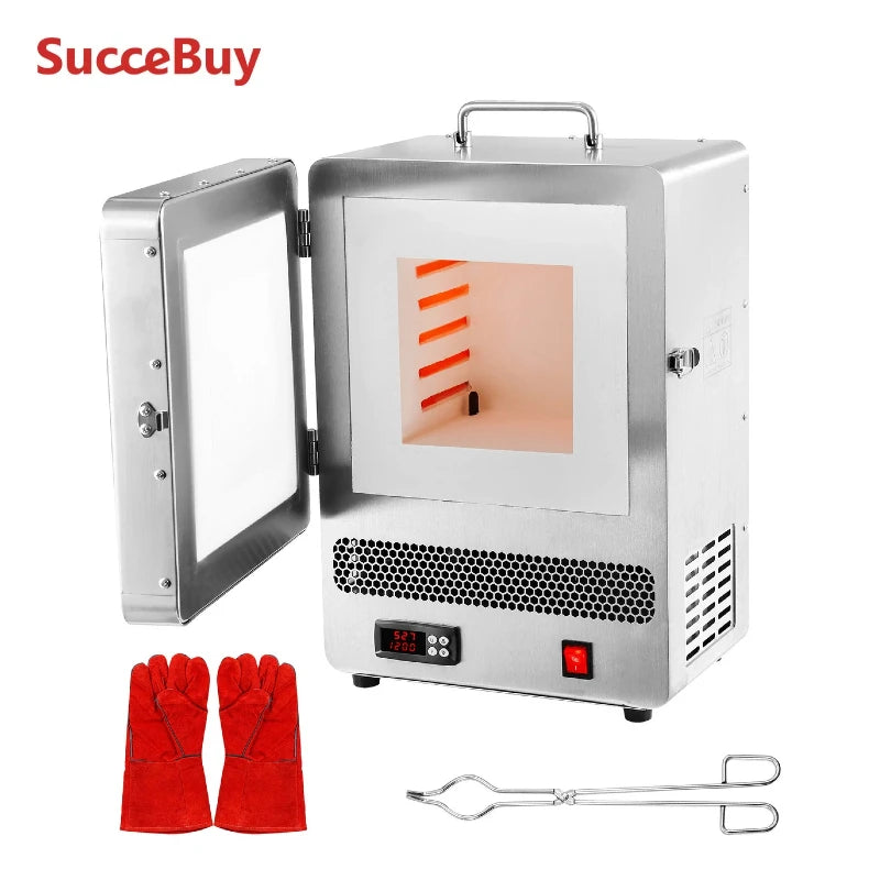 1500W Tabletop Electric Kiln Melter – 2192°F Gold Melting Furnace Electric Kiln Melter Vue
