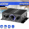 AK170 Mini Digital Power Audio Car Amplifier Blue Light Stereo Audio Amplifier for Home Theater Club Party Music 200Wx2 Power Vue Default Title