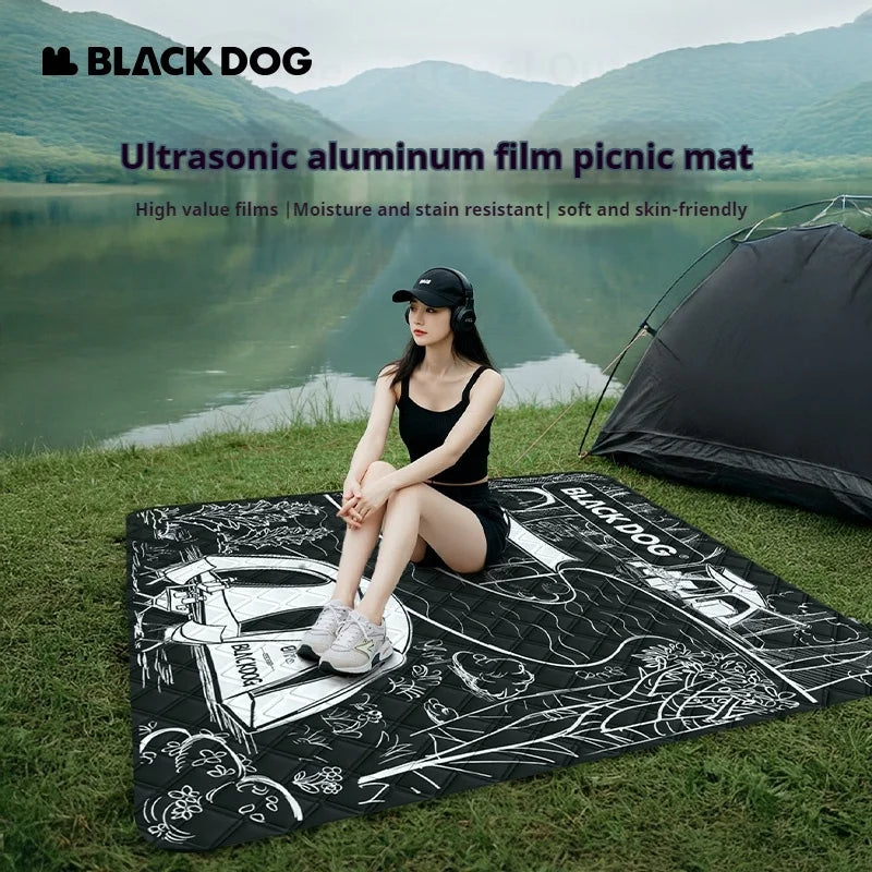 Naturehike BLACKDOG Folding Picnic Mat 200x200cm | Camping Cushion Folding Picnic Mat Vue