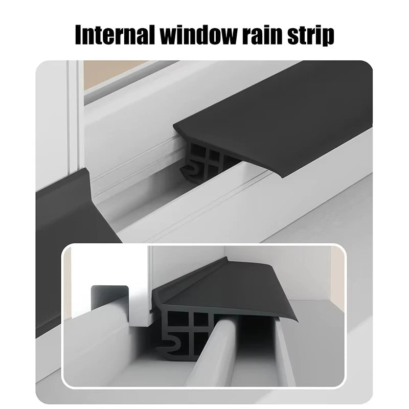 Window water blocking bar home window rain Flashing board aluminum alloy window edge waterproof Water Deflector sealing strip Vue