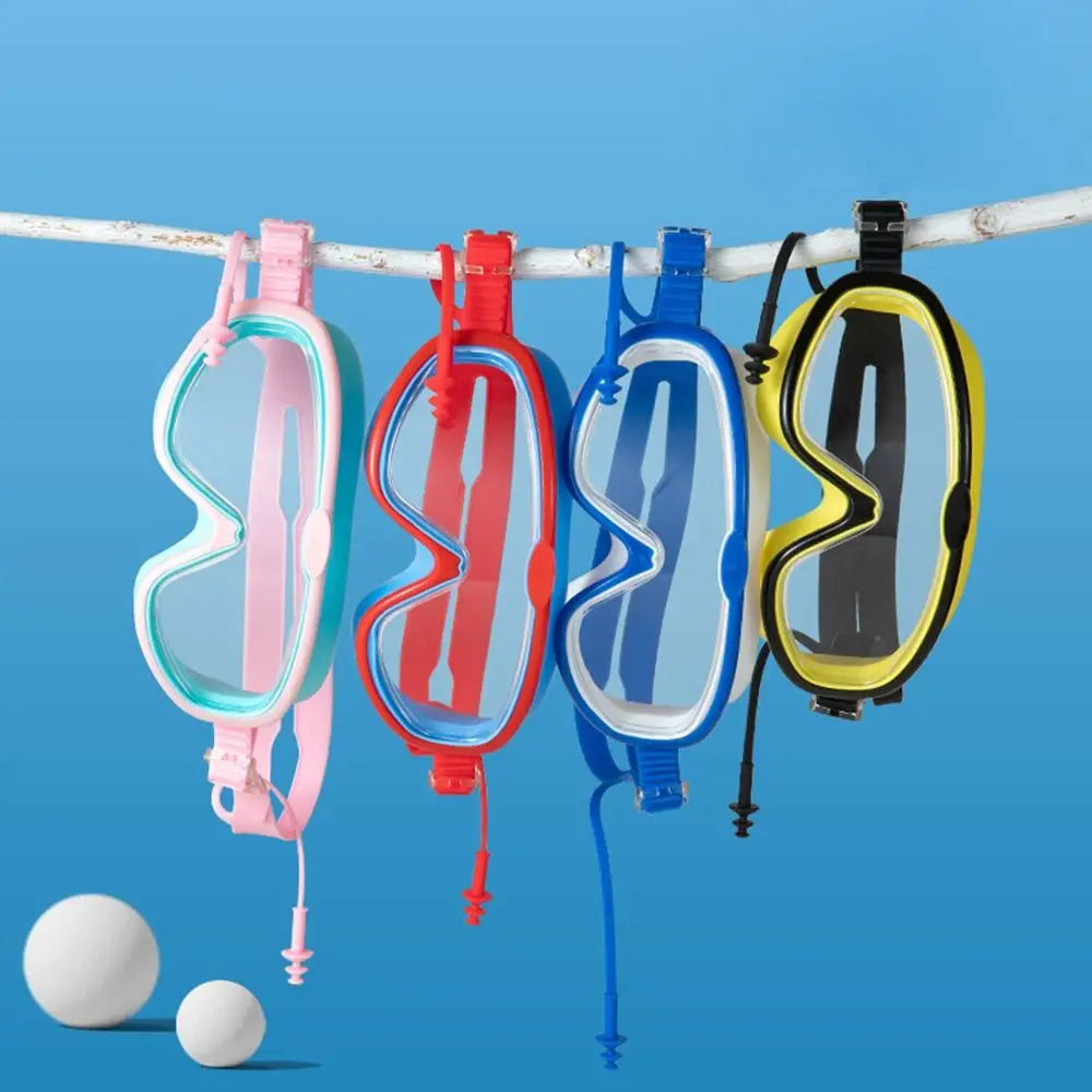 Fashion Anti-fog Kids Swimming Goggles Big Frame Definition Swim Vue