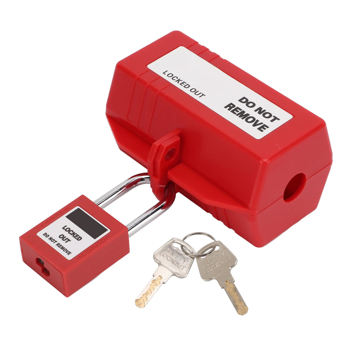 100‑220V Electrical Plug Lockout Device with 38mm Padlock Key for Industrial Chemical Electric Power Plug Lockout Padlock Vue