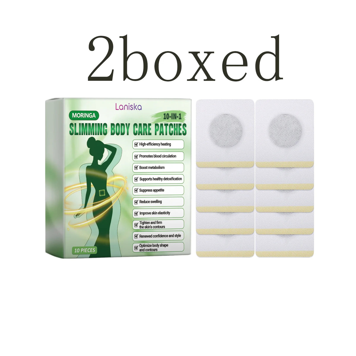 Body Care Patch - Comfortable Lightweight, Skin-Fitting, Daily Body Shaping, Lazy Convenient Wearable Care Patch Vue 2boxed