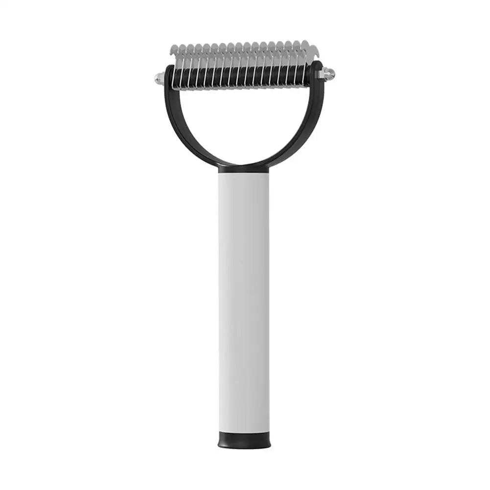 Sticky Hair Paper Pet Double-sided Open Knot Combing Artifact Dog Cat Hair Removal Brush Needle Rake Comb Two-in-one Pet Comb Vue Black and white