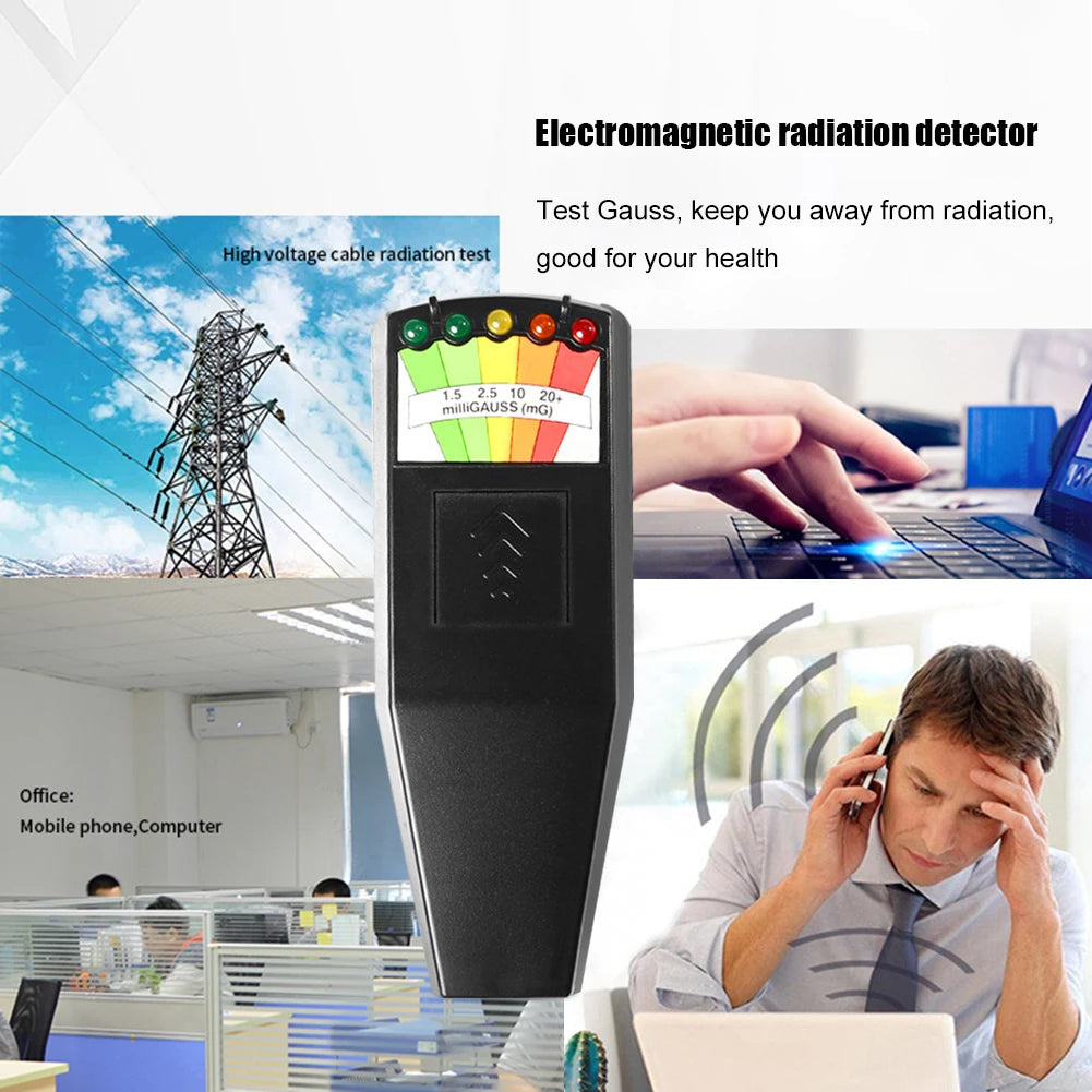 K2 EMF Gauss Meter – 5-LED Electromagnetic Field Detector EMF Gauss Meter Vue