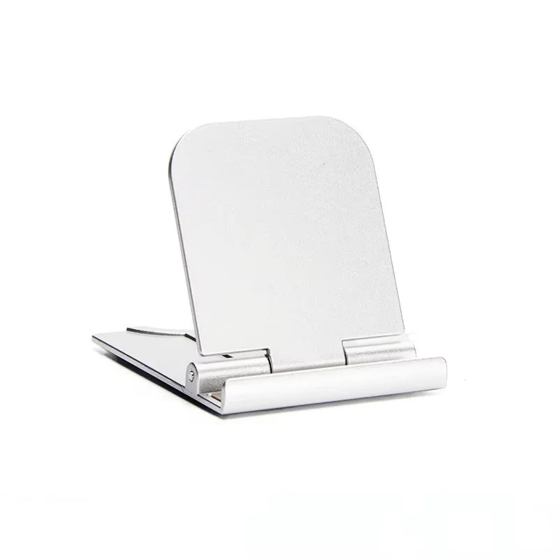 Universal Mobile Phone Holder Desktop Tablet Holder for iphone iPad Samsung Adjustable Foldable Cell Phone Desk Stand for xiaomi Vue Silver