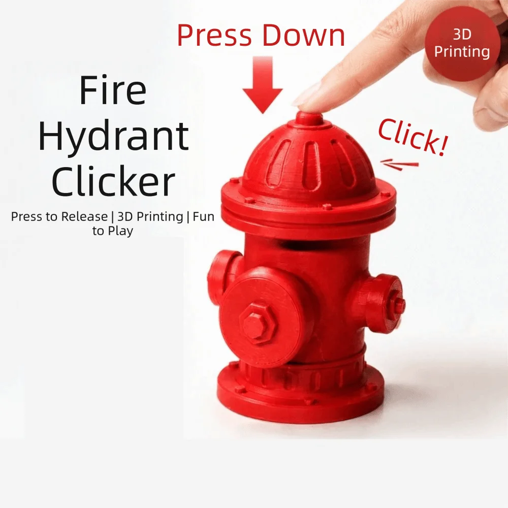 Red Plastic Scale Fire Hydrant Weathered Finish Mini Size Fire Hydrant Model Highly Detailed Scale Model Scene Prop Model Vue