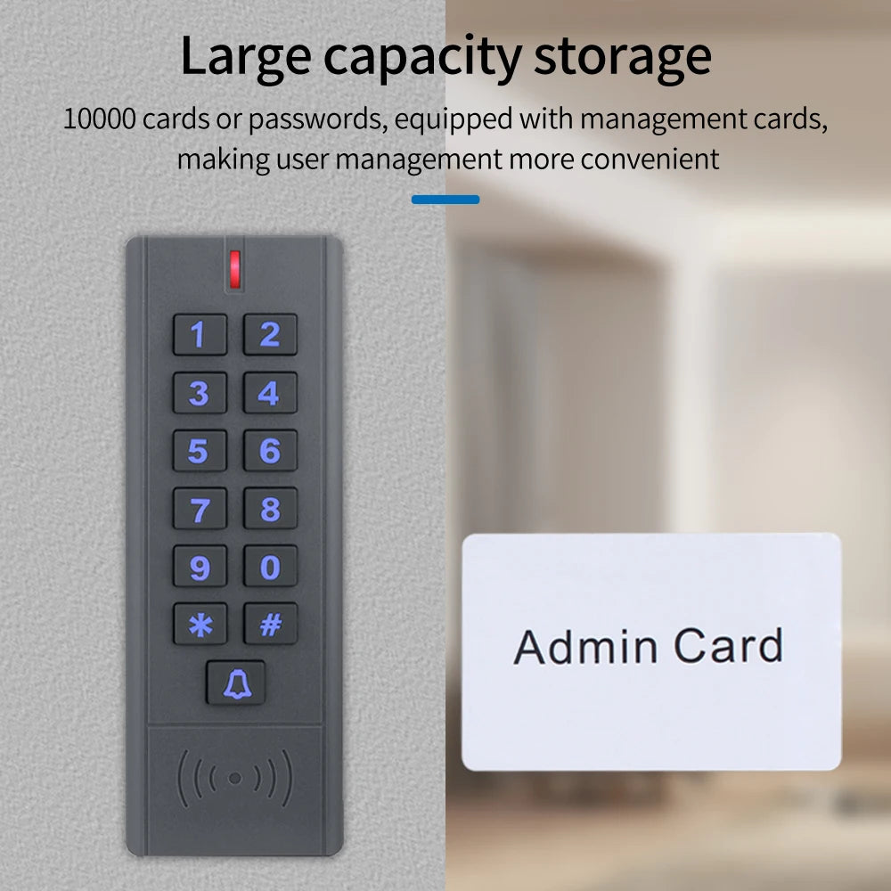 12V-24V WiFi Tuya Smart Life Fingerprint Keypad for RFID Access Control System Proximity Card Standalone Door Access Controller Vue