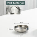 Thickened Flat 201/304 Stainless Steel Dish Plate Cooking Noodles Bowl Dinner Plate Seasoning For Kitchen Restaurant Tableware Vue 9cm A