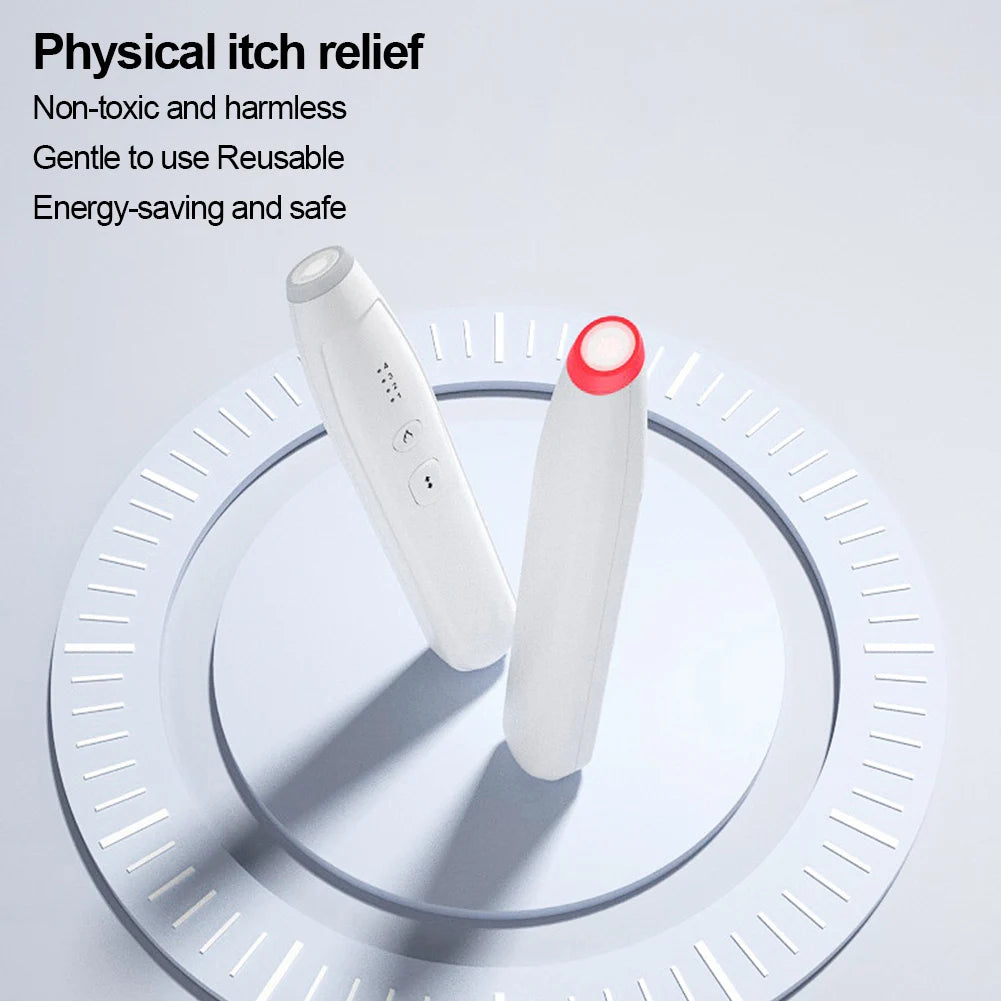 Portable Mosquito Insect Bite Relieve Itching Pen Natural Bug Bite Itch Relief Pen Rechargeable Anti-Itch Pen for Adult Children Vue