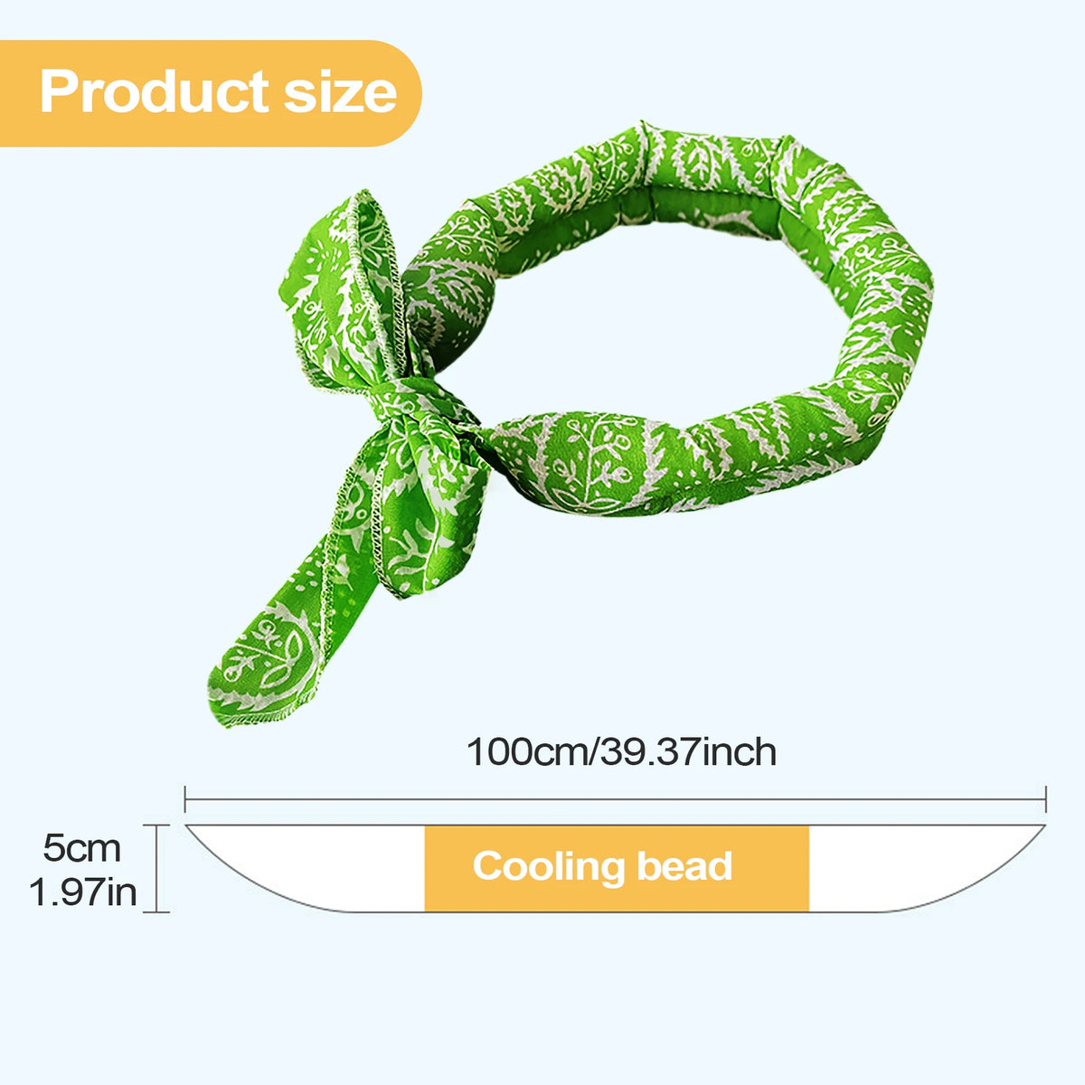 Pet Cooling Ice Scarf Cool Ice Breathable Towel Heatstroke Dogs Cats Ice Collar Cat Adjustable Collar Bibpet Supplies Vue Green