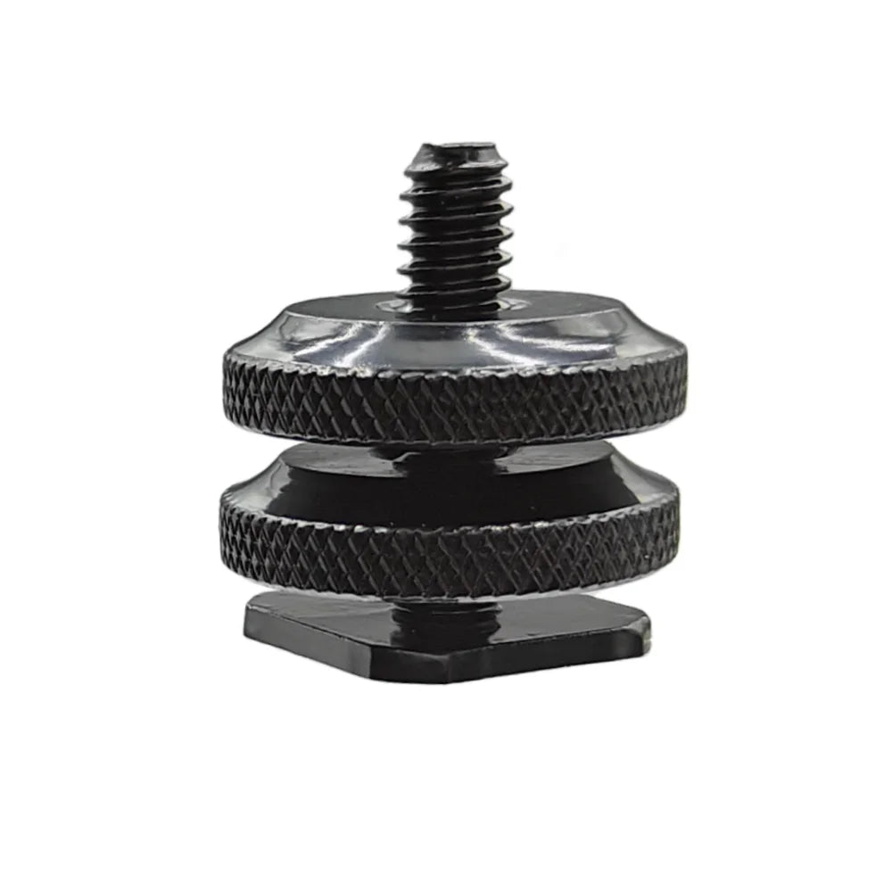 Dual Nut Cold Shoe 1/4 Hot Shoe Mount Phone Holder Adapter Bracket For Double-Layer Camera Hot Shoe Adapter Accessories Vue