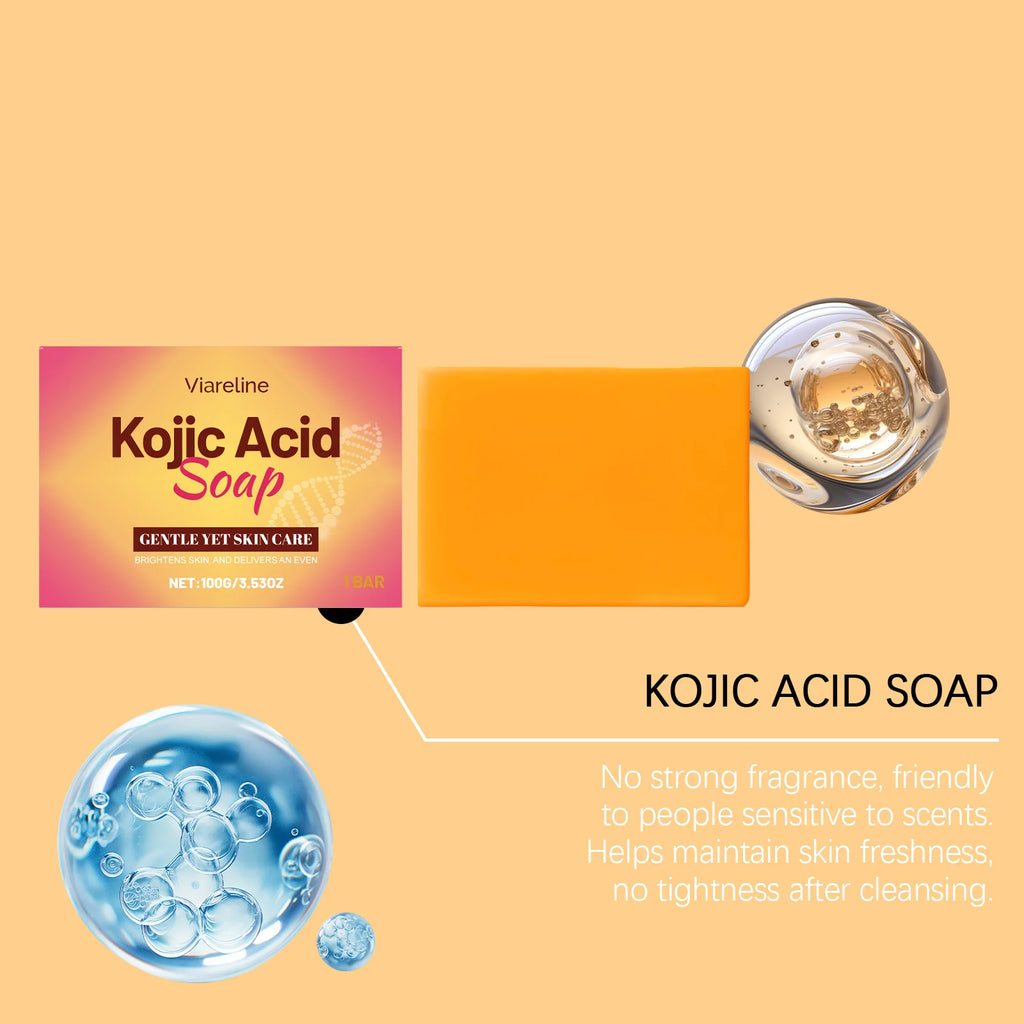 Kojic Acid Body Soap -Gently Cleanses Skin All Over the Body,Leaves a Long-Lasting Fragrance, and Nourishes for Soft,Smooth Skin Vue