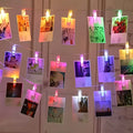 1PC 1.5M/3M Battery Powered Photo Clip Indoor Light String, Used for Commemorative Days, Festivals, Picture Display, Party Vue Multicolor 1PC 3M20LED