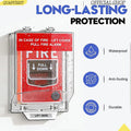 Fire Emergency Switch Protective Cover Manual Fire Alarm Rainproof Cover Transparent Manual Emergency Button Housing Vue Default Title