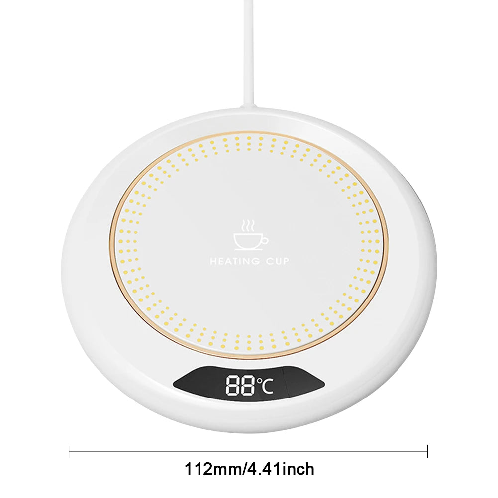 1-3PCS Intelligent Coffee Cup Heater with Thermostat, Coaster, and Gravity Switch - Perfect for Hot Coffee, Tea, Espresso, Milk Vue