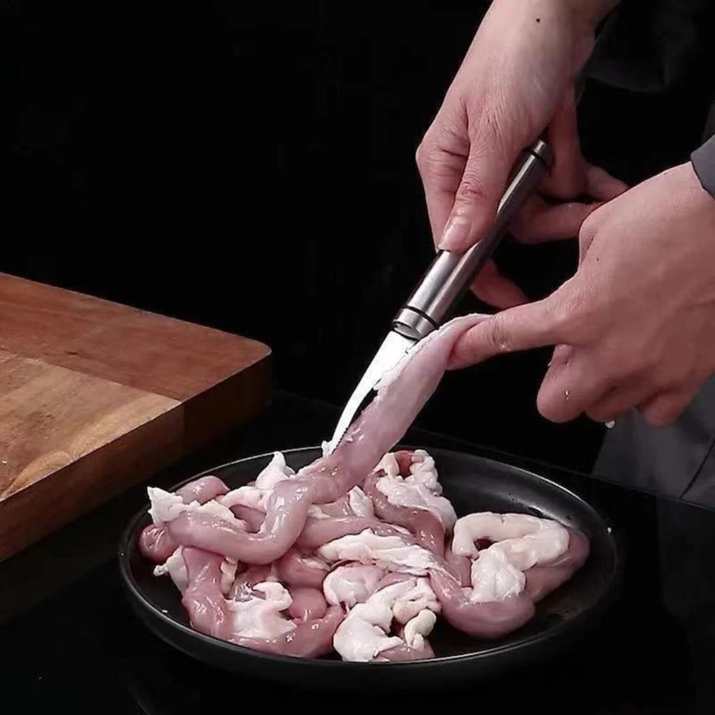 Multifunctional Shrimp Line Fish Maw Knife 304 Stainless Steel Shrimp Peeler, Fish Scale Remover, Kitchen Fish and Shrimp Vue