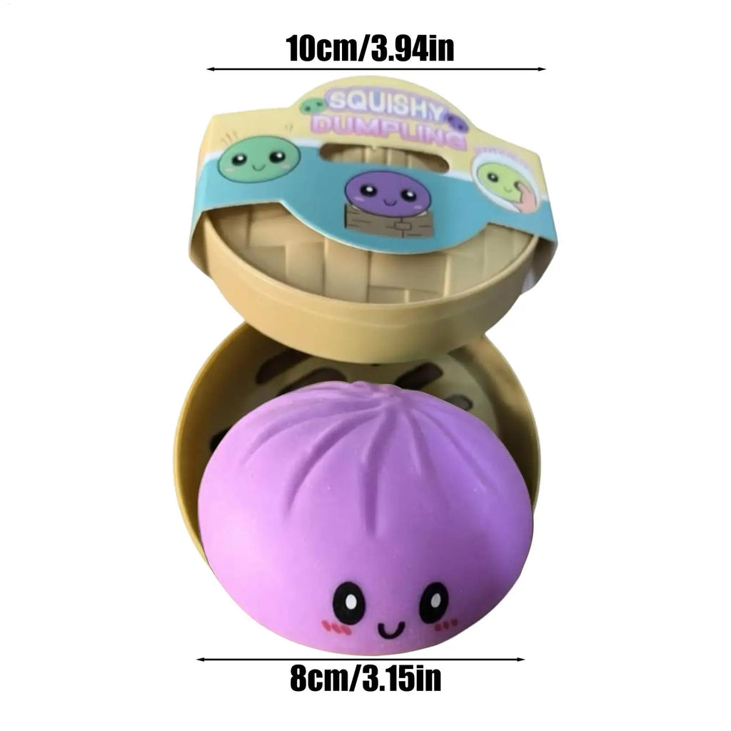 Cute Dumpling Slow Rising Stress Squeeze Toy, Rebound Relaxation Fidget for Adults, Kids, Teens Home, Office, Travel, School Vue