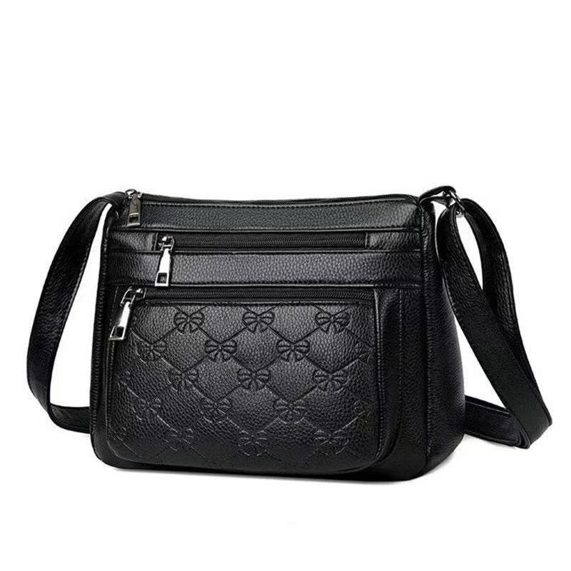 Fashion Classic Quilted Messenger Bag Secure Multi-compartment