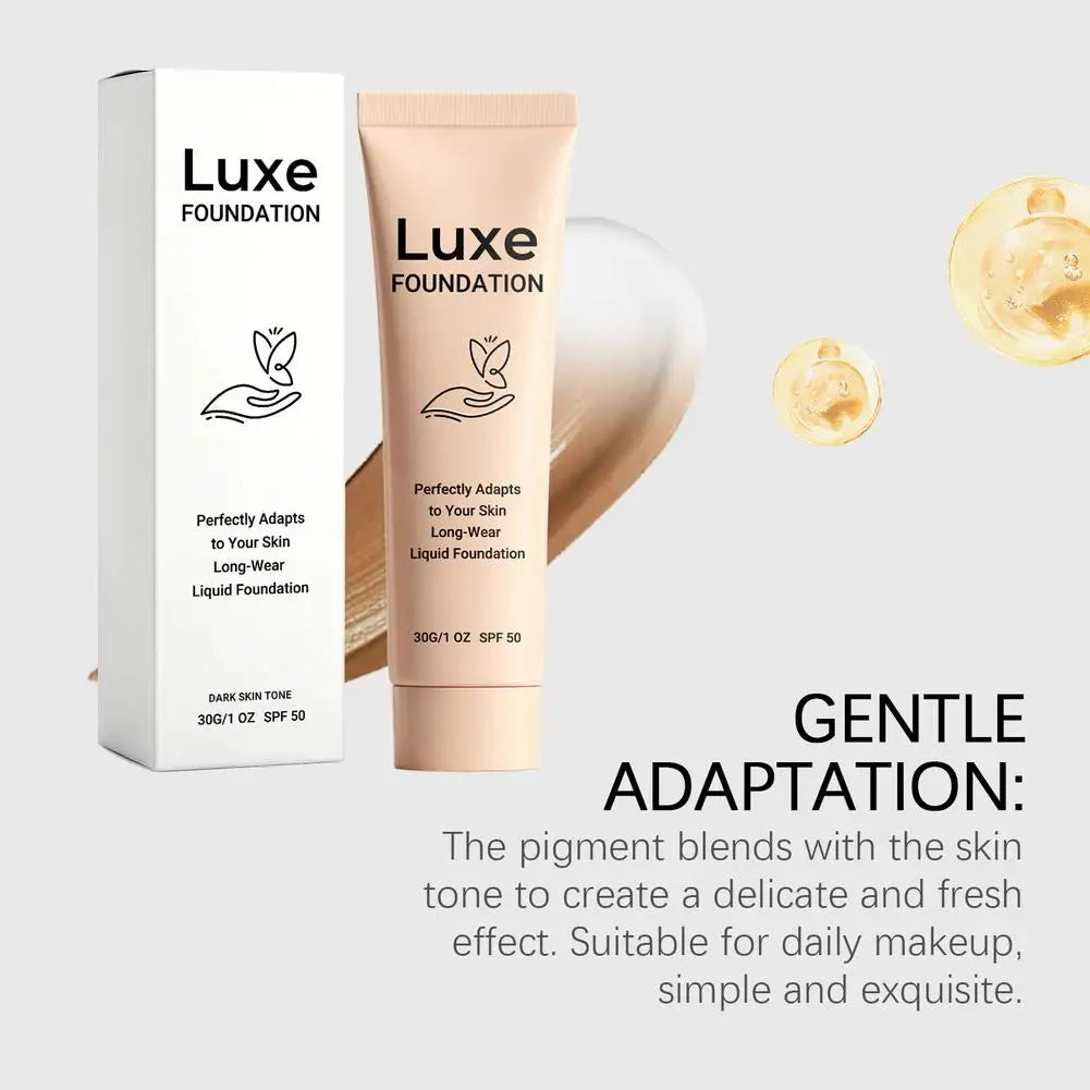4in1 High Coverage Sunscreen Liquid Foundation 30ml Original Luxe Color Changing Foundation Women Deep Natural Skin Makeup Base Vue