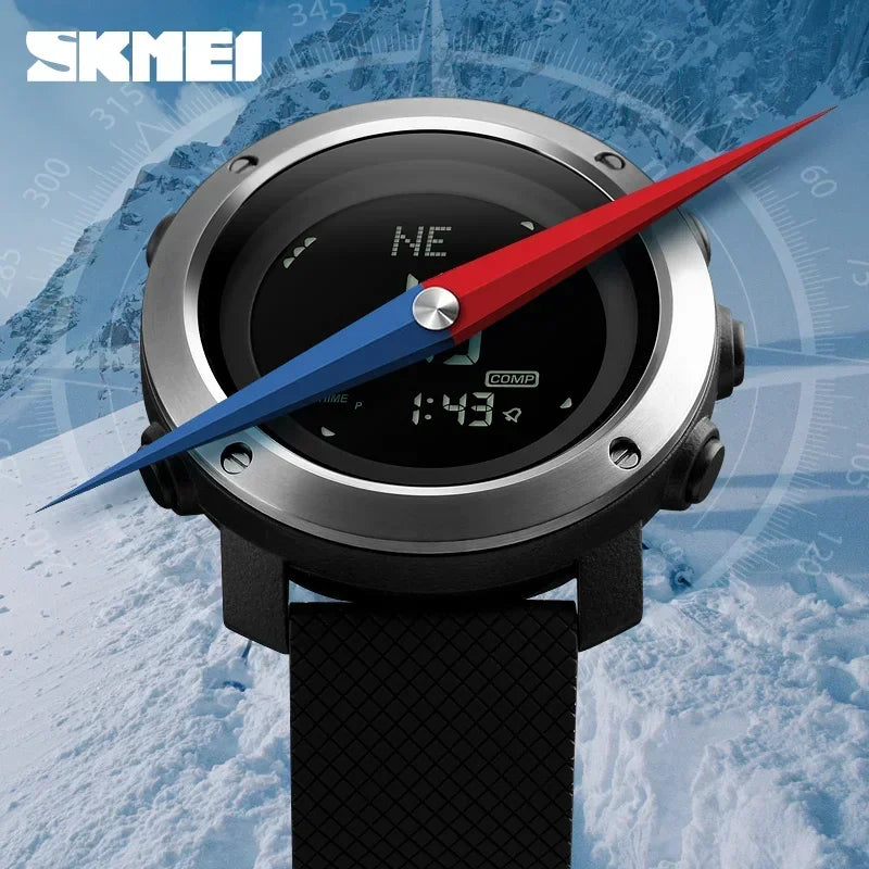SKMEI 1427 Men's Digital Watch – Compass & Weather Digital Sport Watch Vue