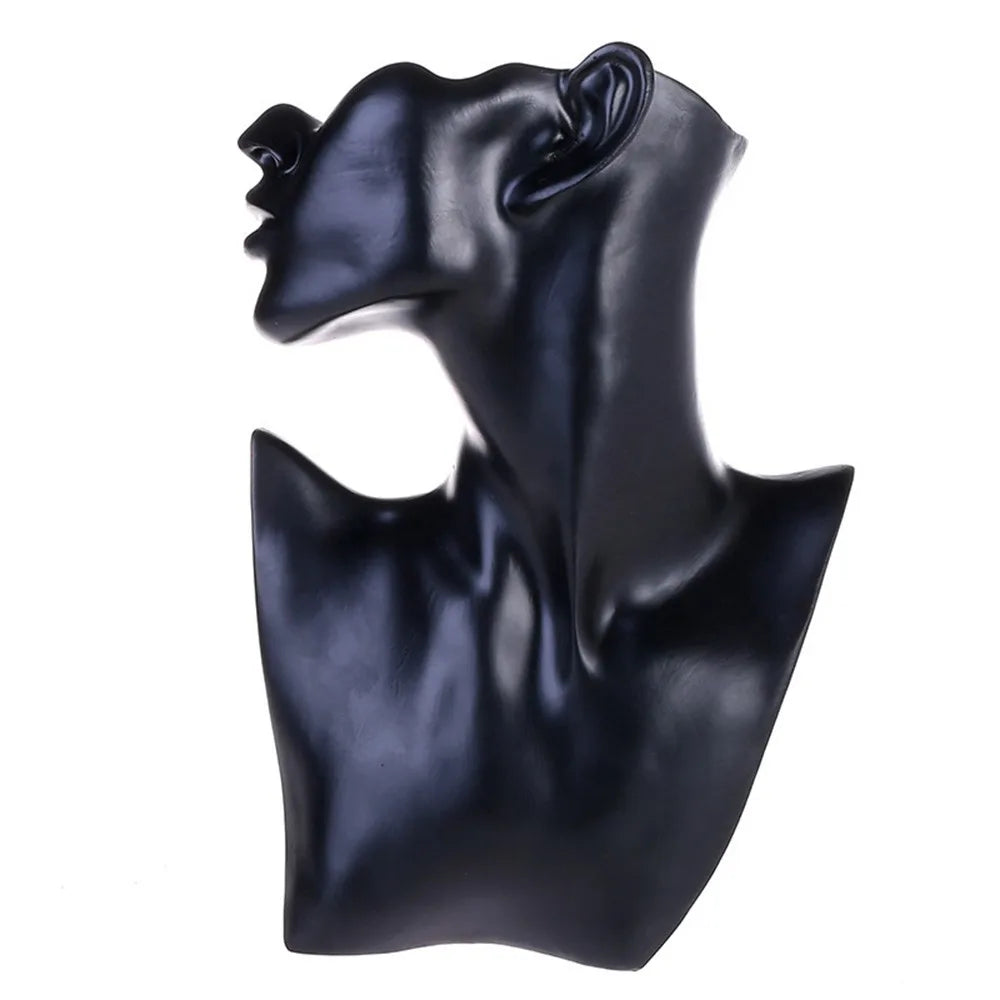 Resin Mannequin Jewelry Display Stand Side Face Head Bust Portrait