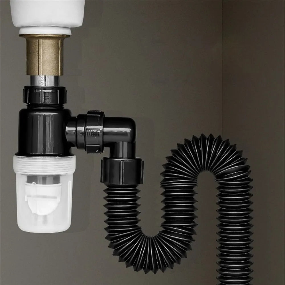 Flexible Universal Anti-blocking Anti-Odor Deodorant Kitchen Bathroom Accessories Sewer Pipe Sink Drain Pipe Sink Hose Plumbing Vue