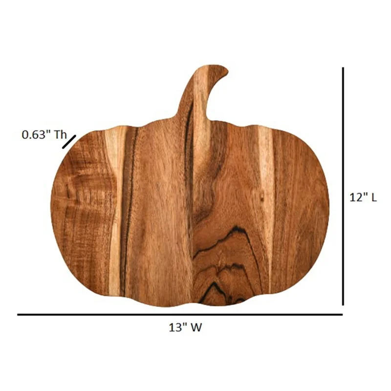 ABKW-Wood Cutting Board Halloween Pumpkin Shaped For Kitchen Decoration, Includes Cutting Boards With Handle, Boards, Serving Pl Vue