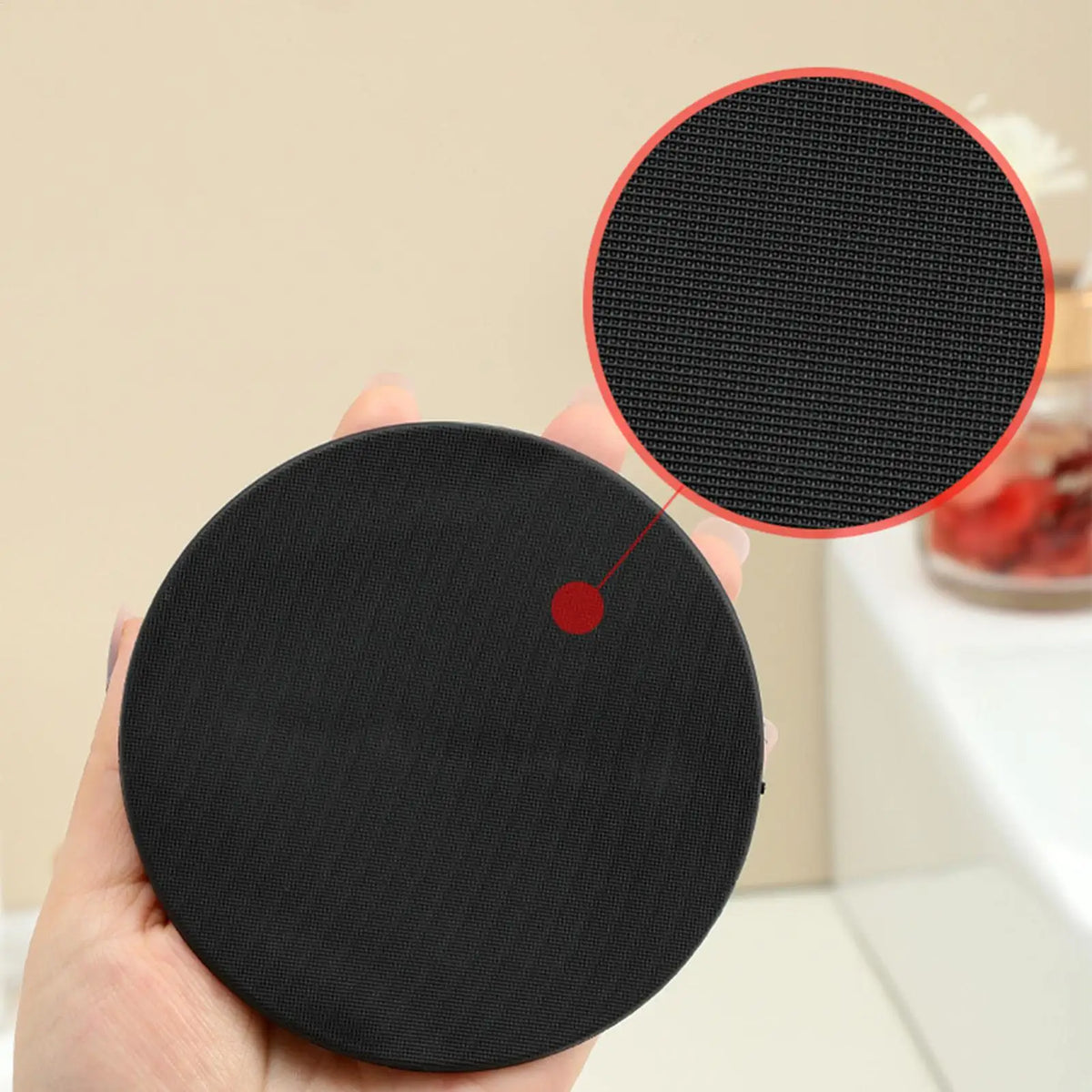 Rubber Body Scrubber for Shower, Deep Cleansing & Exfoliating Tool, Dead Skin Remover Gloves for Bathing, Home & Travel Use Vue