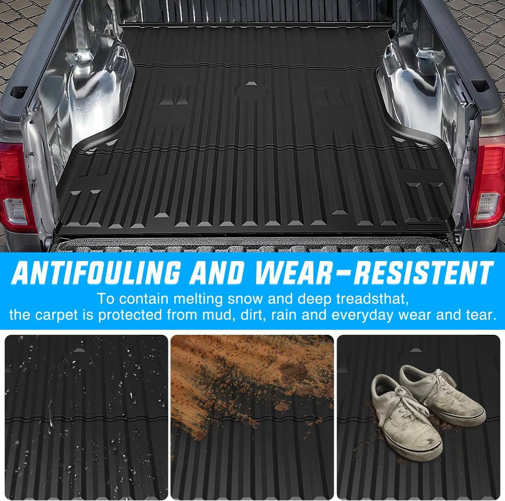 Nilight Truck Bed Mat Compatible with 1999-2016 Ford Super Duty F250/F350/F450 6.8 FT, Heavy-Duty Cargo Liner, Non-Slip, All Weather Protection (Not Fit Drop-in Bed) Vue