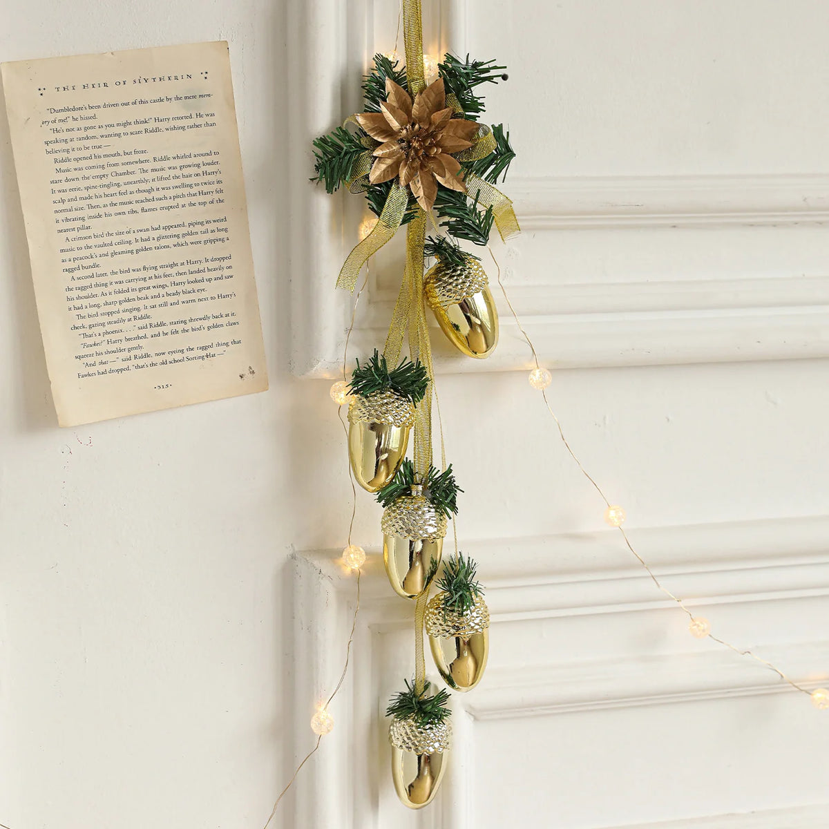 Christmas Plastic Glitter Pinecone Hanging Ornaments For Door Window Table Centerpiece Festive Display For Home And Family Vue