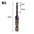 Titanium HSS 3-in-1 Compound Tap Drill Bit | M3–M10 Hex Shank Compound Tap Drill Bit Vue M3 China Mainland