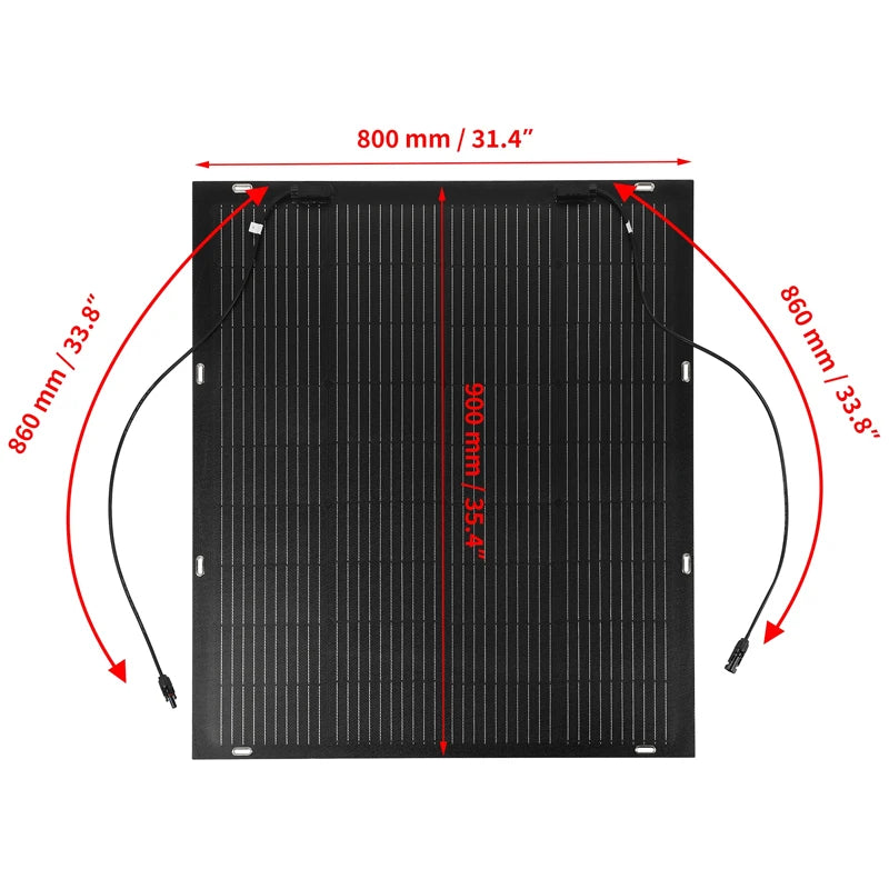 Outdoor 18V Solar Panel Kit High Efficiency Monocrystalline Solar Power 300W 600W Flexible Solar Panels 12V 24V Battery Charger Vue