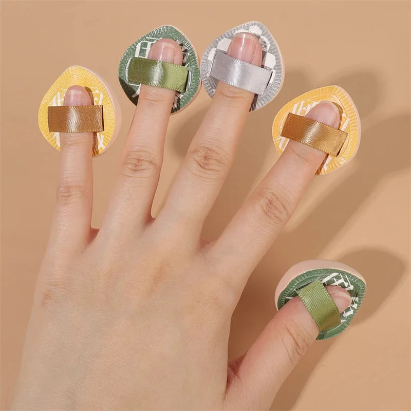 Mini Finger Cosmetics Puffs 5/10pcs Cosmetic Cushion Puff Concealer Foundation Detail Sponge Puffs Wet Dry Dual Use Makeup Tools Vue