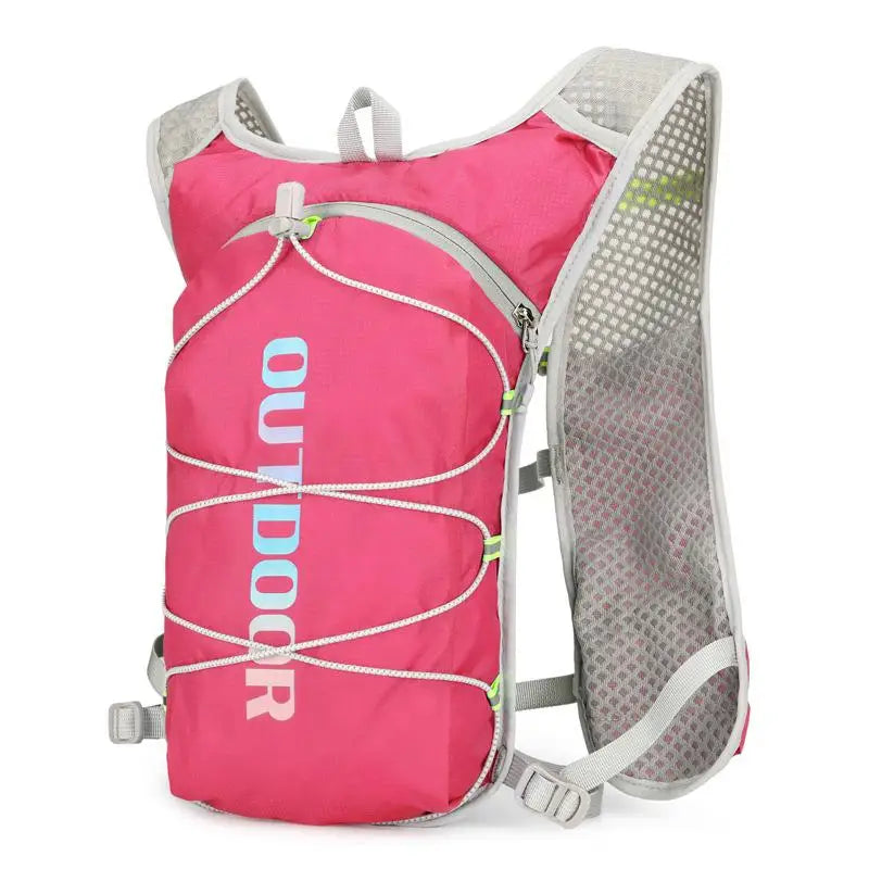 CC11Outdoor Trail Running Backpack Ultralight Race Hydration Vest Vue Rose red