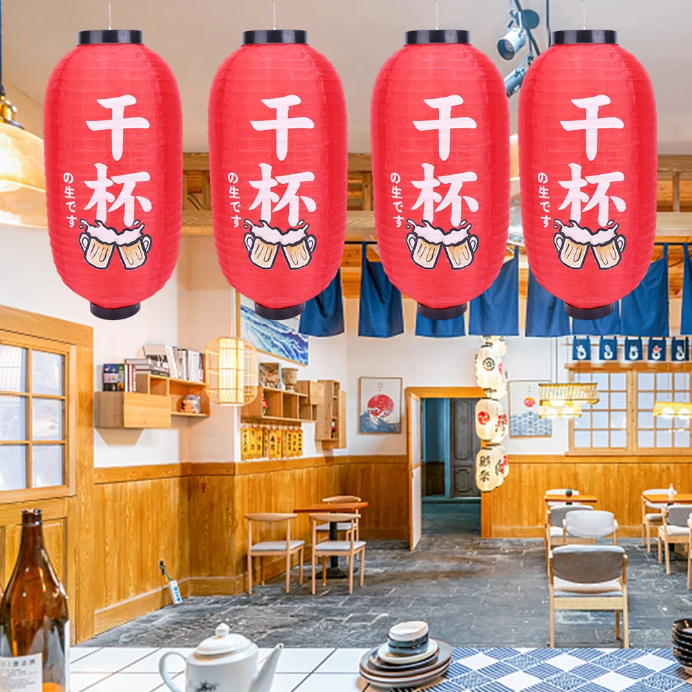 Japanese Style Coloured Hanging Lantern – Festival & Restaurant Decor Decorative Hanging Lantern Vue