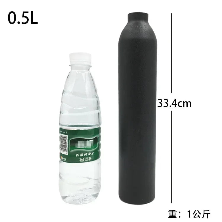M18×1.5 Aluminum CO2 Gas Cylinder 30MPa High-Pressure Tank CO2 Gas Cylinder Vue