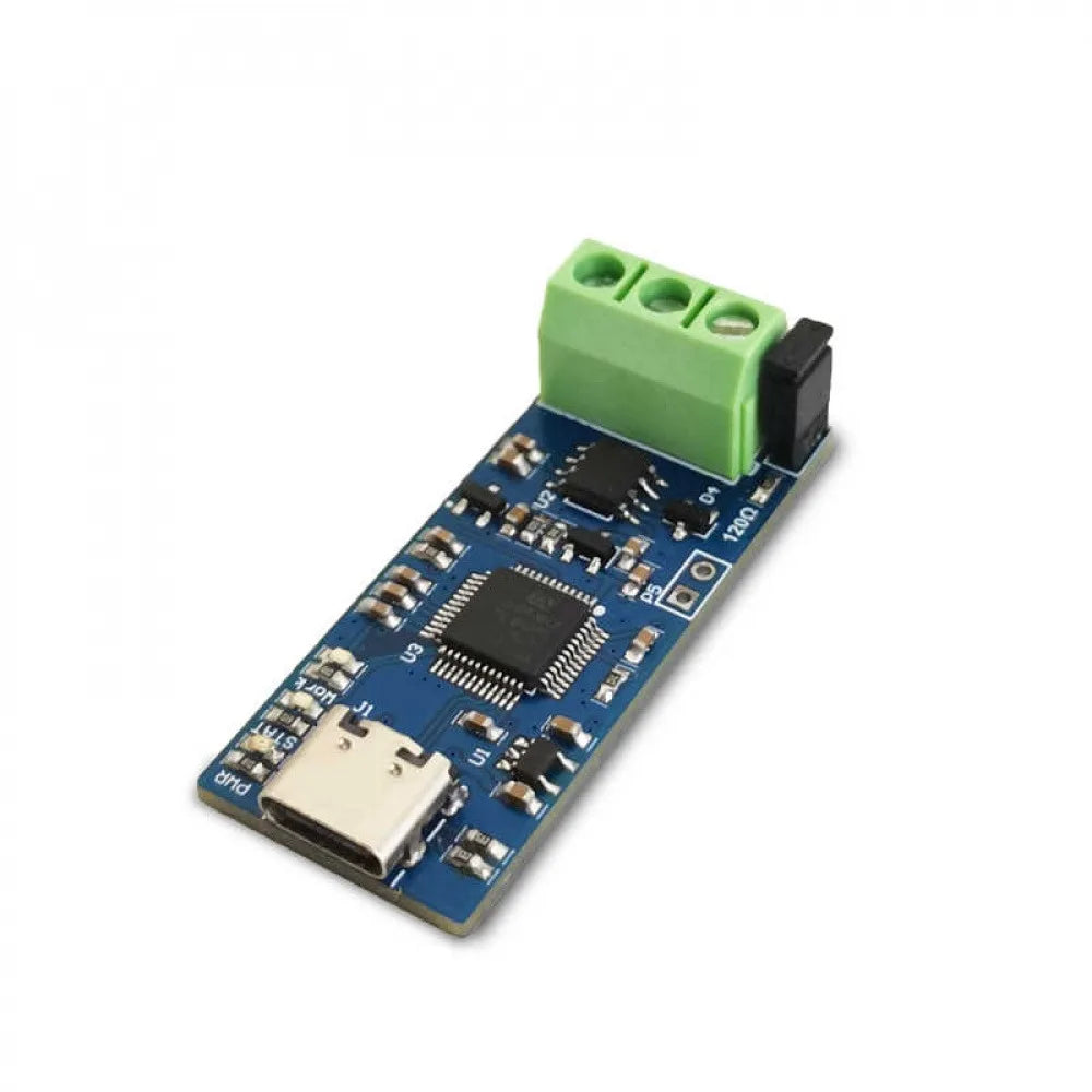 1PCS USB to CAN Module Support CAN FD CAN Bus Analyzer V2.0 CAN Debugging Assistant Board Type-C 5V USB to CAN Module Vue