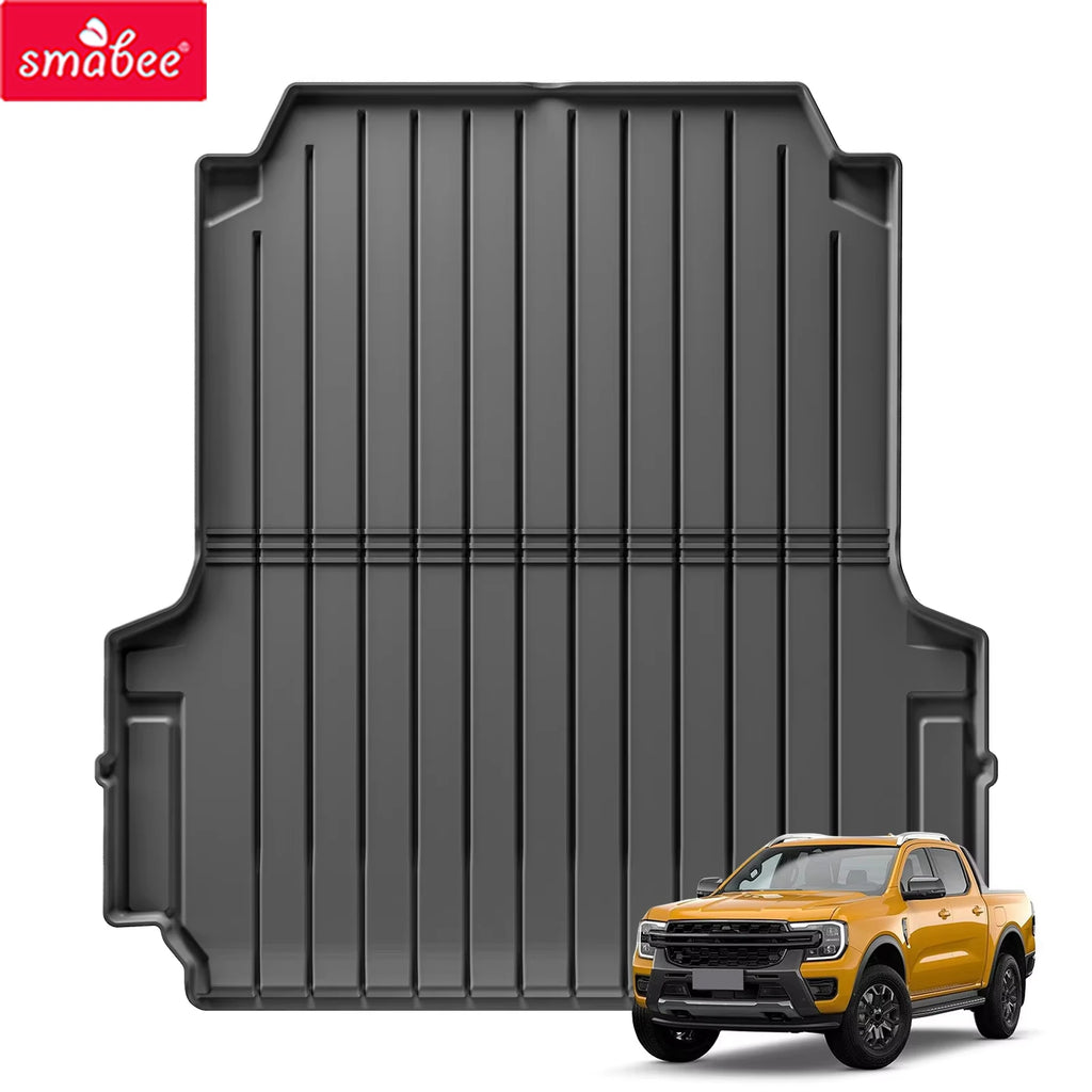 Smabee for Ford Ranger 2024 2025 US Version fit 5FT 59.6Bed Car Truck Bed Mat Liner Trunk Bed Liner Black 3D TPE Accessories Vue
