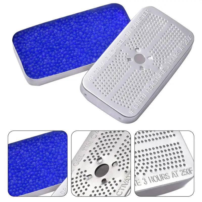 Foil bag bule orange Reusable Silica Gel Beads Moisture Absorber Desiccant Moisture Absorber Dehumidifier Desiccant Canisters Vue
