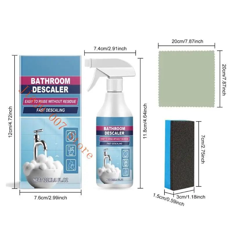 Bathroom Descaler Foam Cleaner – No-Rinse All-Purpose Spray Bathroom Foam Cleaner Vue