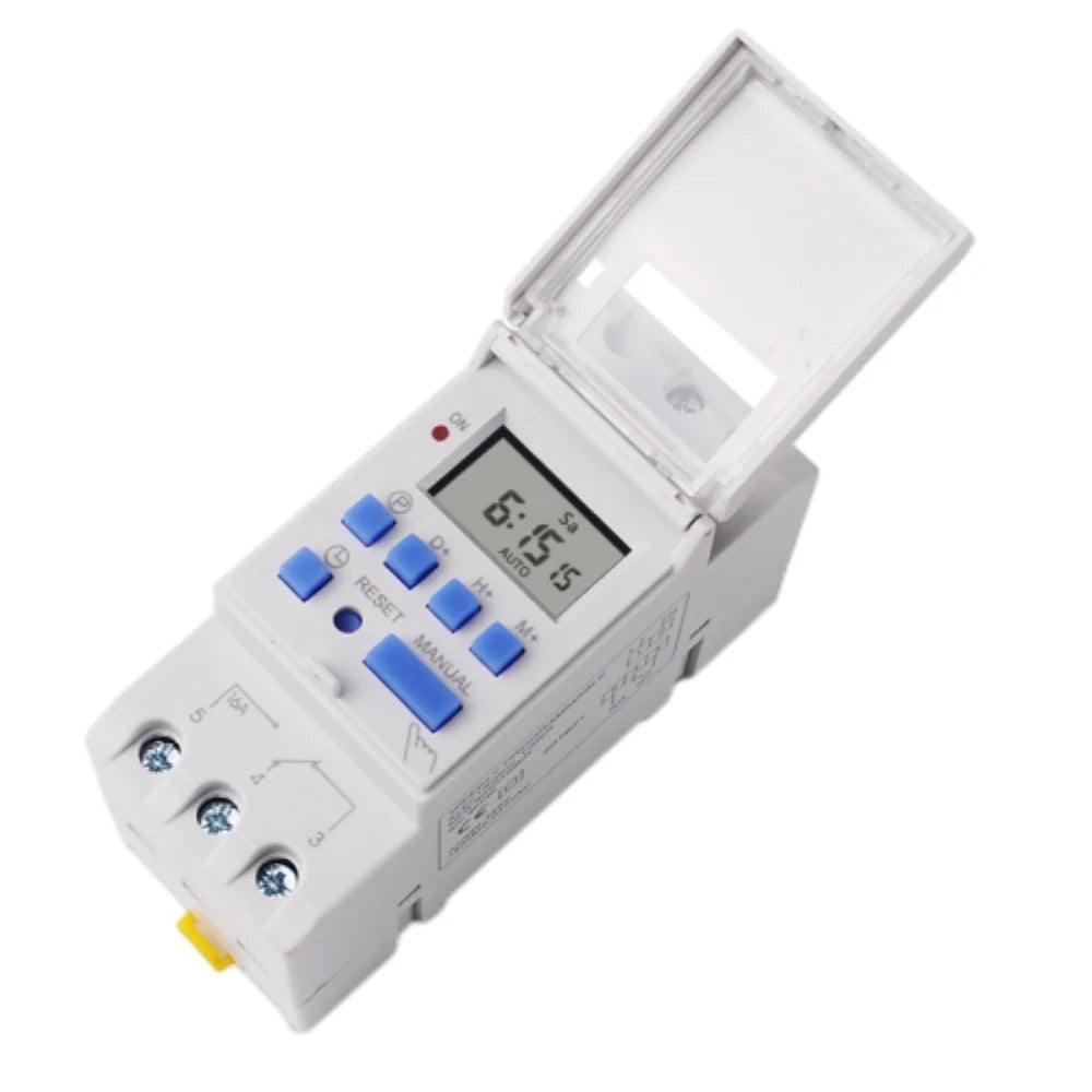 TM615 AC220V Digital 7 Days 24hrs Programmable Timer Switch with 16 ON/OFF Each Day and 15 Groups Intelligent Combination Vue