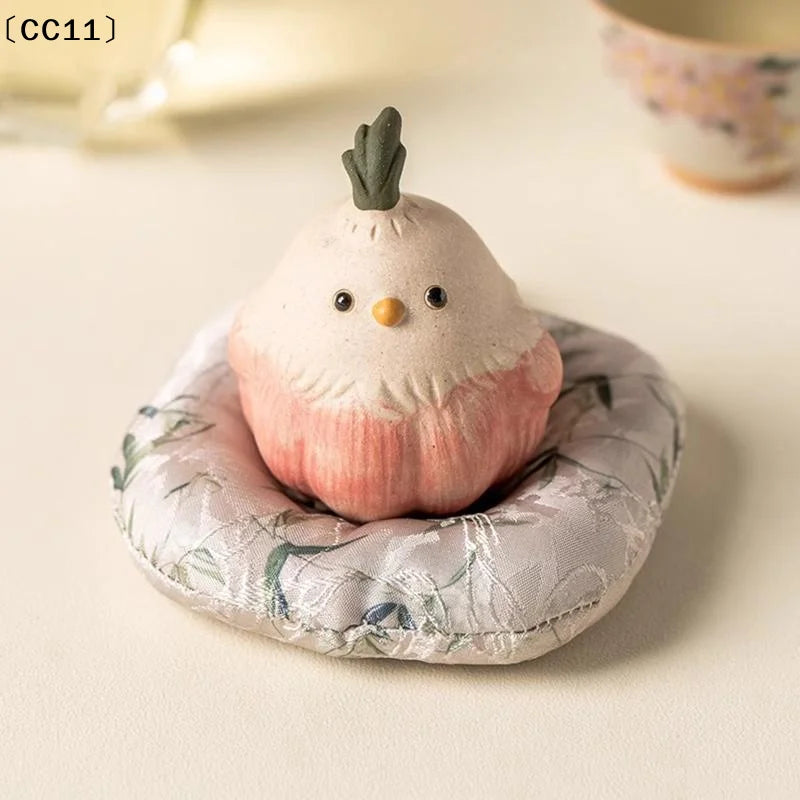 Garlic Bird Tea Pet Ornament Figurines Crafts Creative Decoration
