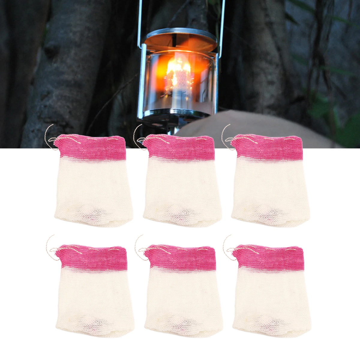 U Shape Gas Lamp Mantle Gas Lamp Mantle Rayon U Shape Propane Lantern Mantle for Outdoor Camping Lantern Natural Vue