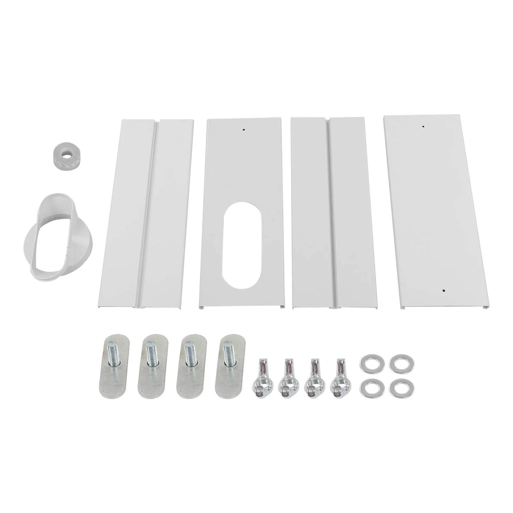Air Conditioner Window Kit Portable Air Conditioner Window Kit with Coupler Adjustable Sliding 150 130mm Ducting AC Vent Vue
