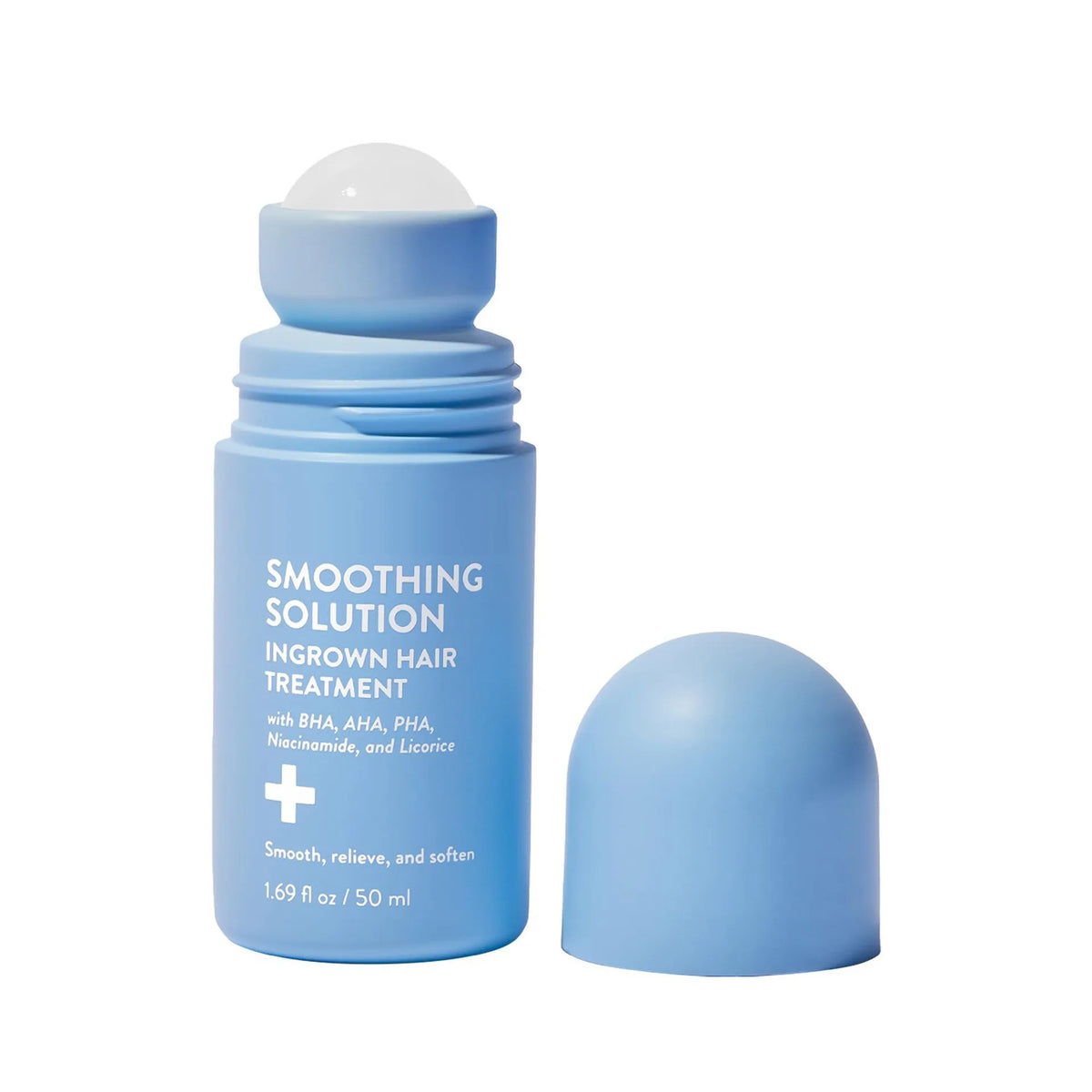 Smoothing Solution Hair Treatment (1.69 oz) - Smooth, Relieve, Soften Skin - 360 Roller - BHA, AHA, PHA, Niacinamide, Vegan Vue