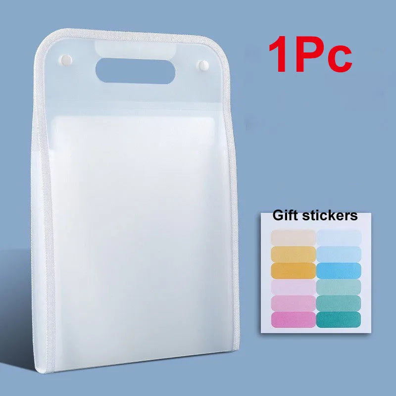 13-Pocket Accordion File Organizer | Macaron Expanding Folder Accordion File Organizer Vue white 13